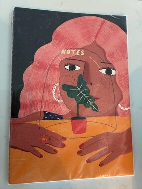 ALOCASIA CANVAS NOTEBOOK by 
carolyn suzuki NWT